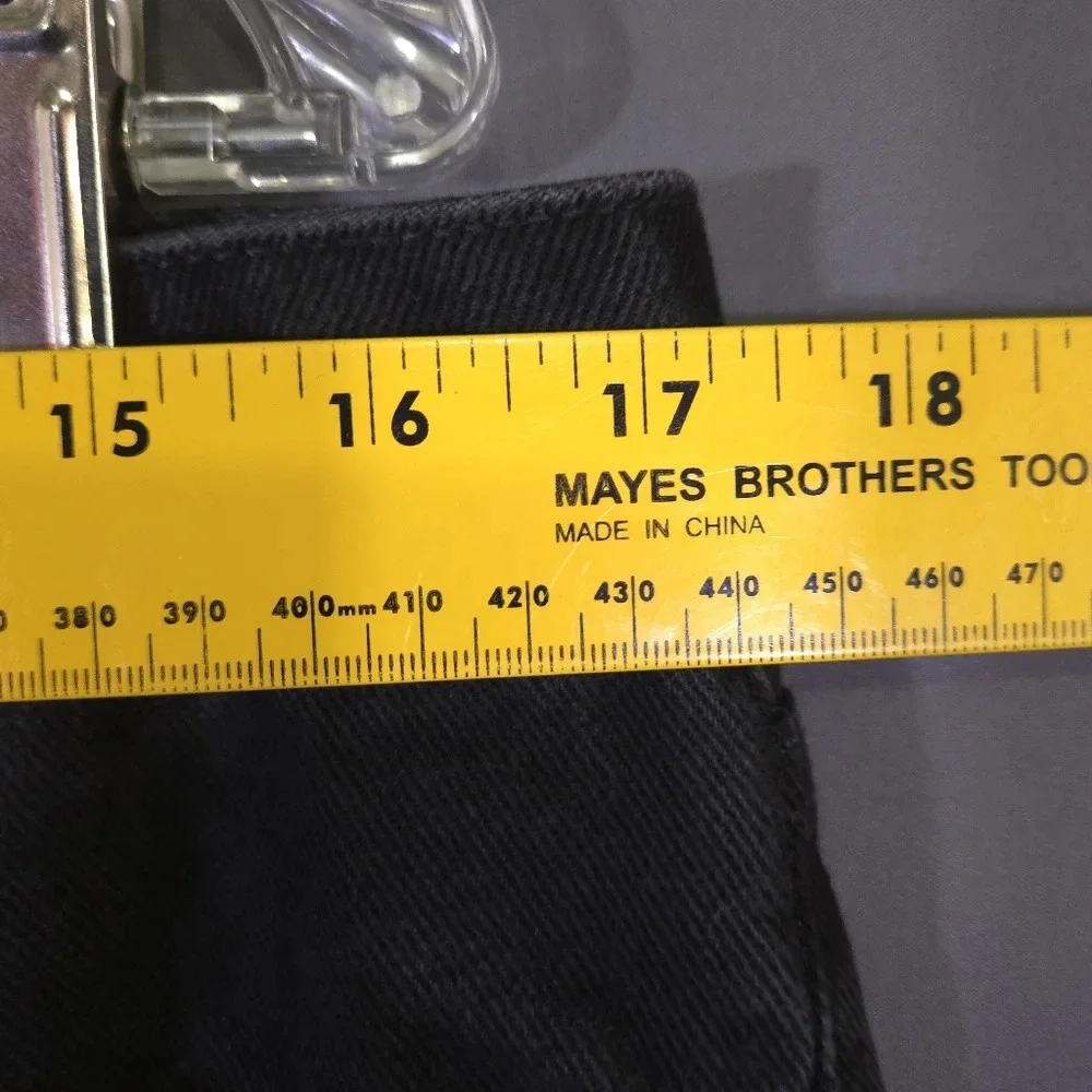 Vtg 90s London Jean‎ Original Classic Jeans Size 12 Black Goth Punk Grunge - Picture 3 of 8